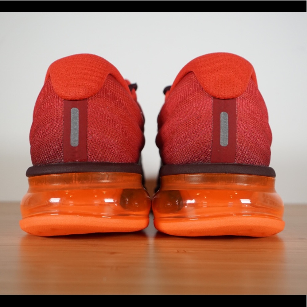 Nike Air Max 2017 Maroon Red Running Shoes - Picture 3 of 8